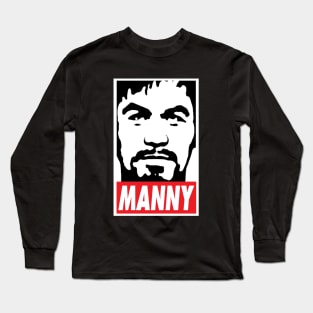 Obey Manny Pacquiao by AiReal Apparel Long Sleeve T-Shirt